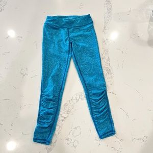 Teal Zella Girls Long Teal multicolor leggings Size Small (7/8)